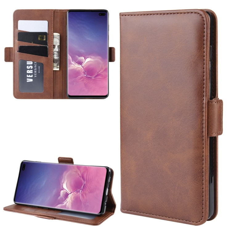 For Galaxy S10 Plus Double Buckle Crazy Horse Business Mobile Phone Holster with Card Wallet Bracket Function(Brown)
For Galaxy S10 Plus Double Buckle Crazy Horse Business Mobile Phone Holster with Card Wallet Bracket Function(Brown)