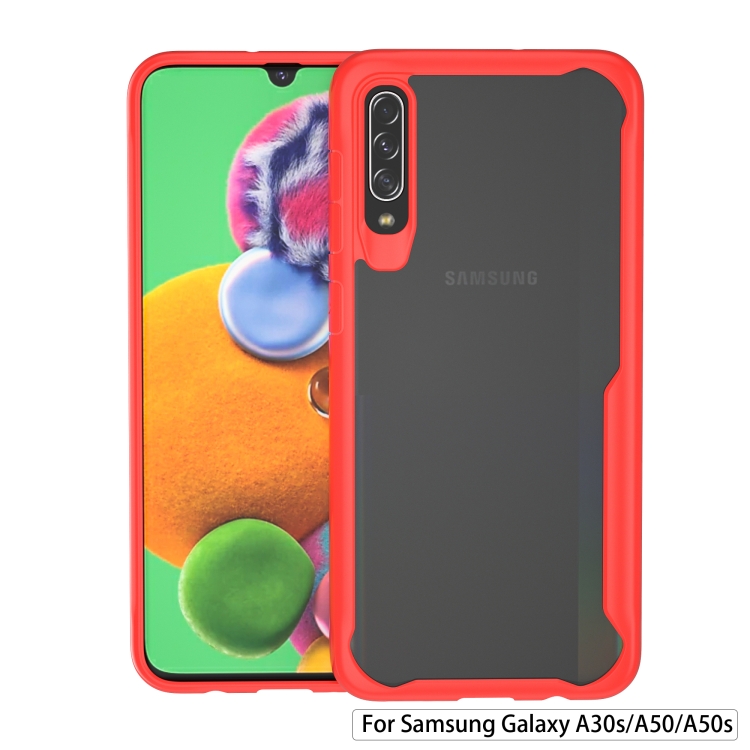 For Galaxy A50 / A50s / A30s Transparent PC + TPU Full Coverage Shockproof Protective Case(Red)
For Galaxy A50 / A50s / A30s Transparent PC + TPU Full Coverage Shockproof Protective Case(Red)