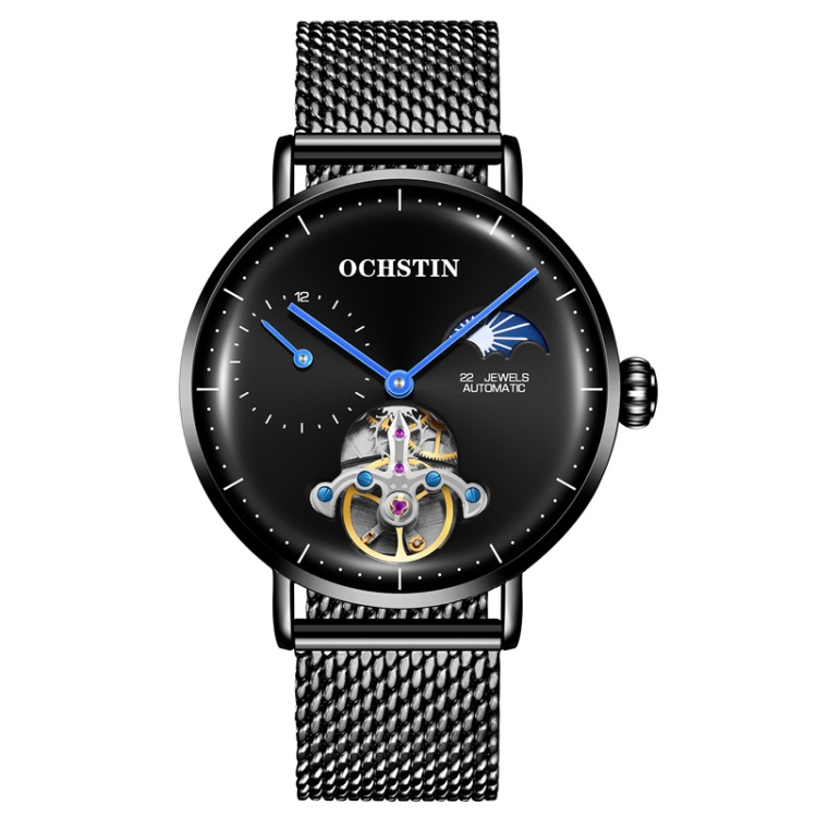 OCHSTIN 6121 Flywheel Mechanical Watch Fashion Hollow Full Automatic Mechanical Watch Business Men Watch Stainless Steel Watch Waterproof Watch(Black)
OCHSTIN 6121 Flywheel Mechanical Watch Fashion Hollow Full Automatic Mechanical Watch Business Men Watch Stainless Steel Watch Waterproof Watch(Black)