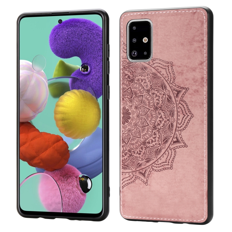 For Galaxy A71 Mandala Embossed Cloth Cover PC + TPU Mobile Phone Case with Magnetic Function and Hand Strap(Rose Gold)
For Galaxy A71 Mandala Embossed Cloth Cover PC + TPU Mobile Phone Case with Magnetic Function and Hand Strap(Rose Gold)
