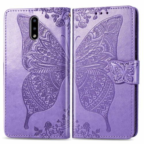 For Nokia 2.3 Butterfly Love Flowers Embossing Horizontal Flip Leather Case with Holder & Card Slots & Wallet & Lanyard(Light Purple)
For Nokia 2.3 Butterfly Love Flowers Embossing Horizontal Flip Leather Case with Holder & Card Slots & Wallet & Lanyard(Light Purple)