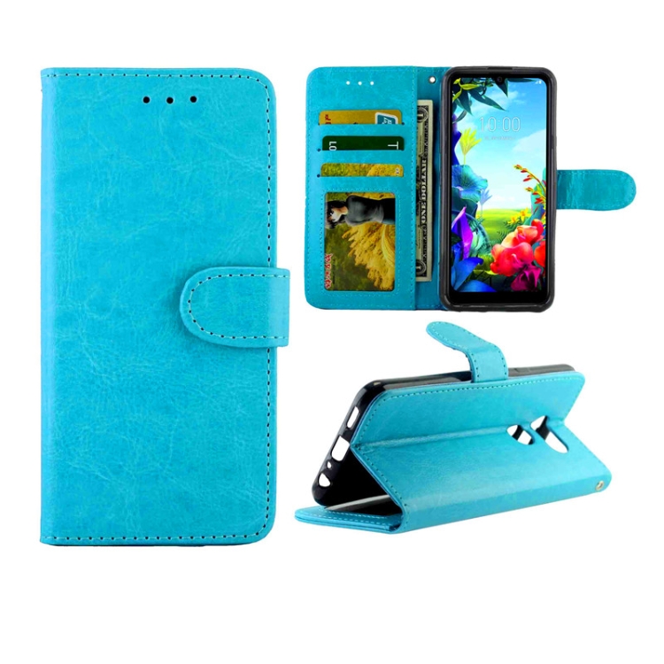 For LG K40S Crazy Horse Texture Leather Horizontal Flip Protective Case with Holder & Card Slots & Wallet & Photo Frame(Baby Blue) 
For LG K40S Crazy Horse Texture Leather Horizontal Flip Protective Case with Holder & Card Slots & Wallet & Photo Frame(Baby Blue)