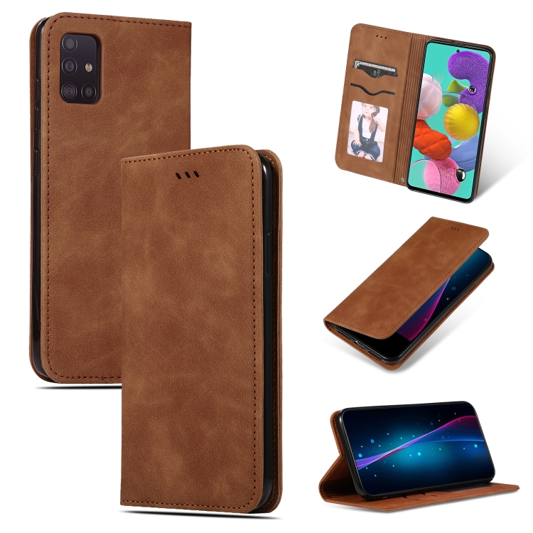 For Galaxy A71 Retro Skin Feel Business Magnetic Horizontal Flip Leather Case(Brown)
For Galaxy A71 Retro Skin Feel Business Magnetic Horizontal Flip Leather Case(Brown)