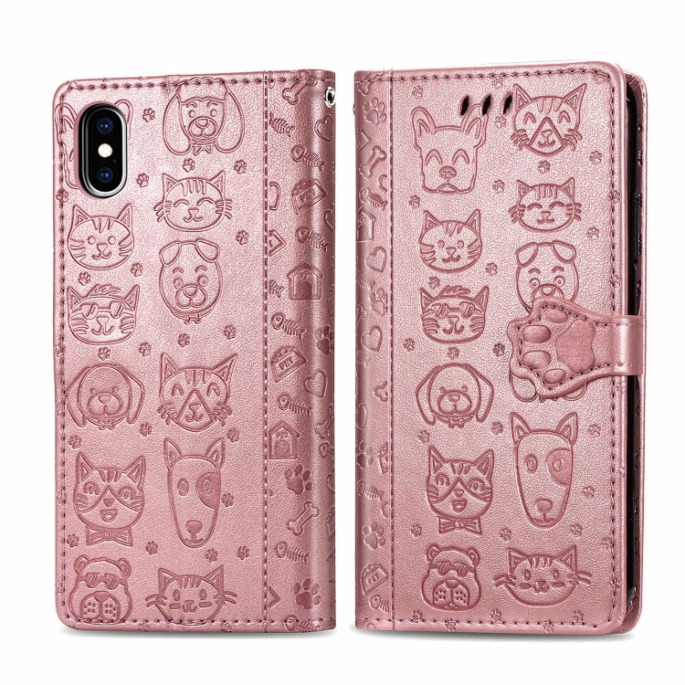 For iPhone XS/X Cute Cat and Dog Embossed Horizontal Flip PU Leather Case with Holder / Card Slot / Wallet / Lanyard(Rose Gold)
For iPhone XS/X Cute Cat and Dog Embossed Horizontal Flip PU Leather Case with Holder / Card Slot / Wallet / Lanyard(Rose Gold)