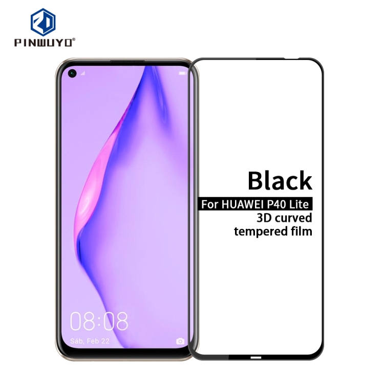 For Huawei P40 Lite PINWUYO 9H 3D Curved Full Screen Explosion-proof Tempered Glass Film(Black)
For Huawei P40 Lite PINWUYO 9H 3D Curved Full Screen Explosion-proof Tempered Glass Film(Black)