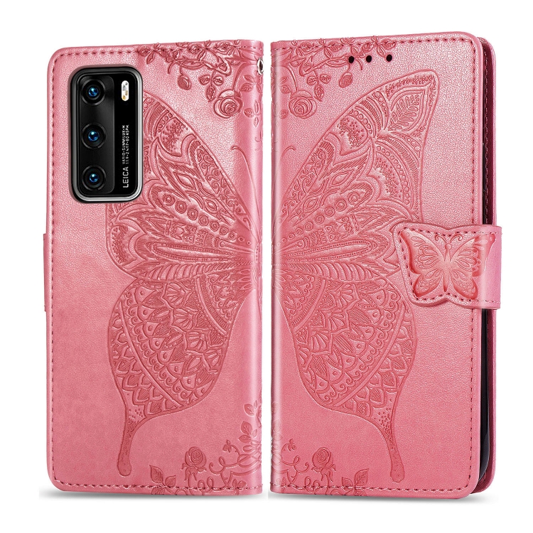 For Huawei P40 Butterfly Love Flower Embossed Horizontal Flip Leather Case with Bracket / Card Slot / Wallet / Lanyard(Pink)
For Huawei P40 Butterfly Love Flower Embossed Horizontal Flip Leather Case with Bracket / Card Slot / Wallet / Lanyard(Pink)