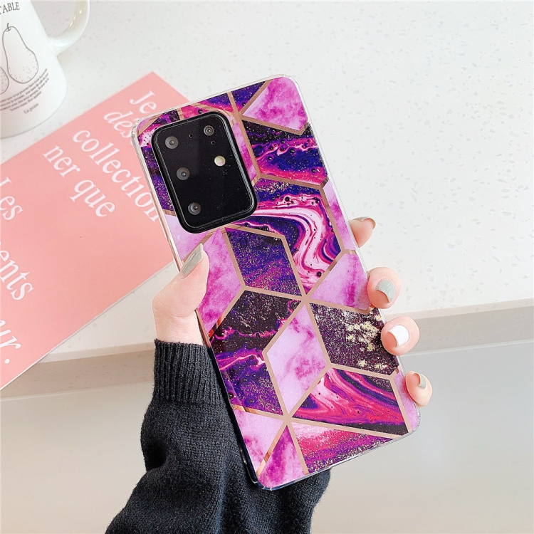 For Galaxy S20 Plus Plating Colorful Geometric Pattern Mosaic Marble TPU Mobile Phone Case(Magenta PJ5)
For Galaxy S20 Plus Plating Colorful Geometric Pattern Mosaic Marble TPU Mobile Phone Case(Magenta PJ5)