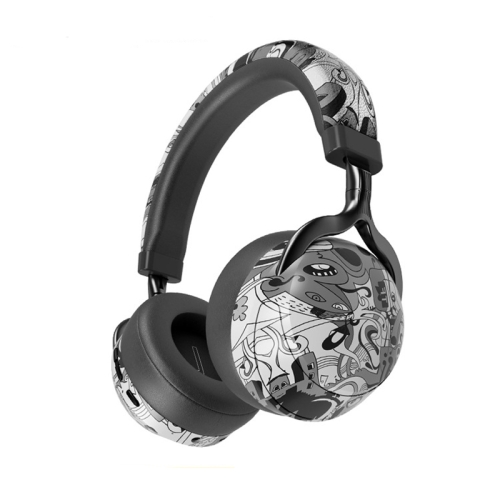 VJ086 Graffiti Headset Wireless Sports Bluetooth Headset Water Transfer Color Print Headset, Support TF, FM(Black+White)
VJ086 Graffiti Headset Wireless Sports Bluetooth Headset Water Transfer Color Print Headset, Support TF, FM(Black+White)