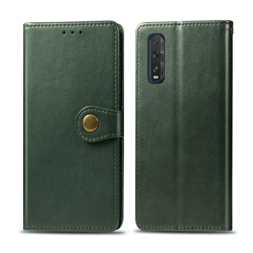 For OPPO Find X2 Retro Solid Color Leather Buckle Phone Case with Lanyard & Photo Frame & Card Slot & Wallet & Stand Function(Green)
For OPPO Find X2 Retro Solid Color Leather Buckle Phone Case with Lanyard & Photo Frame & Card Slot & Wallet & Stand Function(Green)