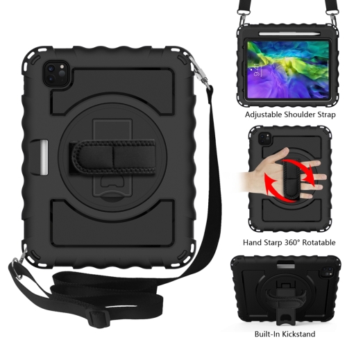 For iPad Pro 11 (2020) PC + Silicone Shockproof Combination Case with 360 Degree Rotating Holder & Handle(Black)
For iPad Pro 11 (2020) PC + Silicone Shockproof Combination Case with 360 Degree Rotating Holder & Handle(Black)