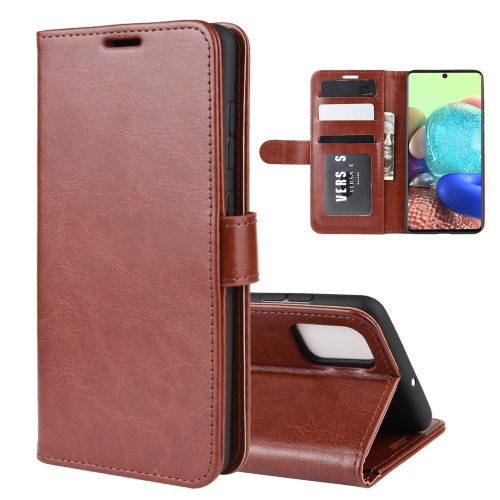 For Galaxy A71 5G R64 Texture Single Horizontal Flip Protective Case with Holder & Card Slots & Wallet& Photo Frame(Brown)
For Galaxy A71 5G R64 Texture Single Horizontal Flip Protective Case with Holder & Card Slots & Wallet& Photo Frame(Brown)