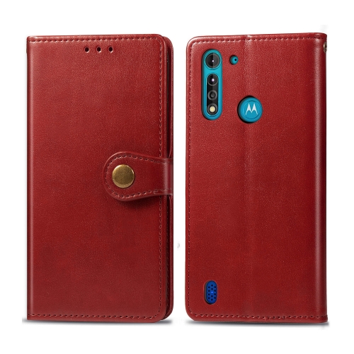 For Moto G8 Power Lite Retro Solid Color Leather Buckle Phone Case with Lanyard & Photo Frame & Card Slot & Wallet & Stand Function(Red)
For Moto G8 Power Lite Retro Solid Color Leather Buckle Phone Case with Lanyard & Photo Frame & Card Slot & Wallet & Stand Function(Red)