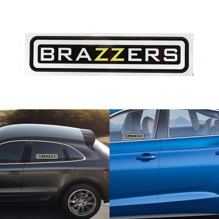 10 PCS BRAZZERS Car Sticker Auto Decals foe Car Styling, Size: 4.9x22.5cm 
10 PCS BRAZZERS Car Sticker Auto Decals foe Car Styling, Size: 4.9x22.5cm