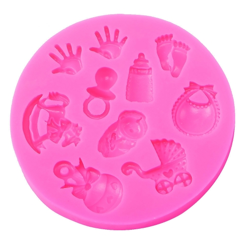 2 PCS Baby Hand Foot Shape DIY Mold Fondant Silicone Cake Chocolate Mold Baking Tool
2 PCS Baby Hand Foot Shape DIY Mold Fondant Silicone Cake Chocolate Mold Baking Tool