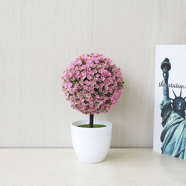 Desktop Simulation Plant Mini Grass Ball Bonsai Decorated Plastic Flower Cherry Blossom Snowball Artificial Flowers(Pink)
Desktop Simulation Plant Mini Grass Ball Bonsai Decorated Plastic Flower Cherry Blossom Snowball Artificial Flowers(Pink)
