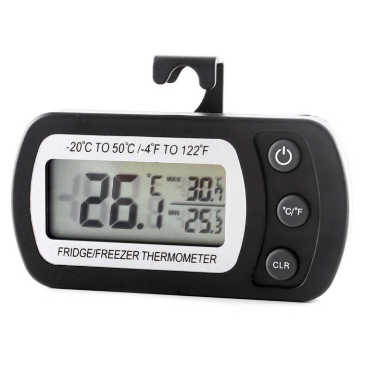 2 PCS Digital LCD Thermometer Fridge Temperature Sensor Freezer Thermometer(Black)
2 PCS Digital LCD Thermometer Fridge Temperature Sensor Freezer Thermometer(Black)