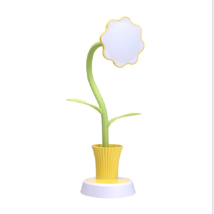 Touch Switch Dimmable Rechargeable Sun Flower Children Learning Desk Lamp with Pen Holder, Body Color:Yellow
Touch Switch Dimmable Rechargeable Sun Flower Children Learning Desk Lamp with Pen Holder, Body Color:Yellow
