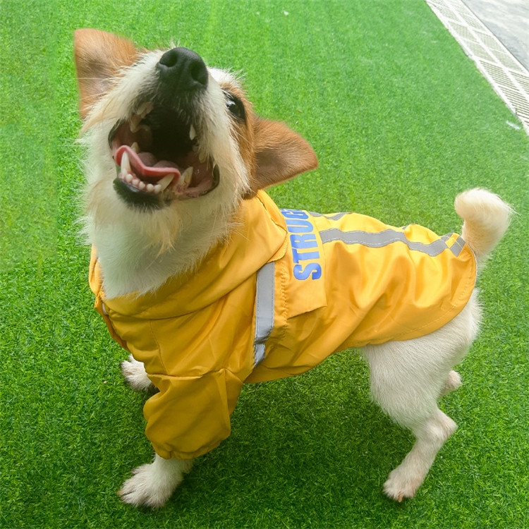 Foldable Reflective Stripe Hooded Pet Raincoat Dog Waterproof Clothing, Size:M(Fluorescent Yellow)
Foldable Reflective Stripe Hooded Pet Raincoat Dog Waterproof Clothing, Size:M(Fluorescent Yellow)