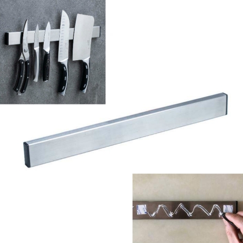 Stainless Steel Knife Holder Kitchen Rack Magnetic Suction Knife Holder, Length:40cm, Style:Free Nail Glue(Silver)
Stainless Steel Knife Holder Kitchen Rack Magnetic Suction Knife Holder, Length:40cm, Style:Free Nail Glue(Silver)
