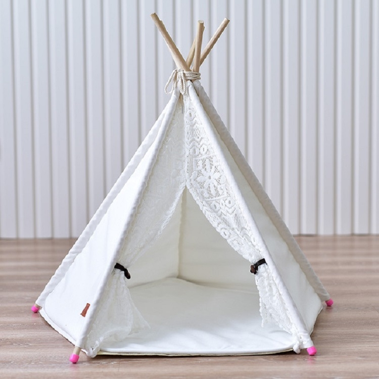 Removable and Washable Canvas Fabric Pet Nest Pet Tent, Size:40x40x50 cm, Style:Spiked Lace (without Pad)
Removable and Washable Canvas Fabric Pet Nest Pet Tent, Size:40x40x50 cm, Style:Spiked Lace (without Pad)