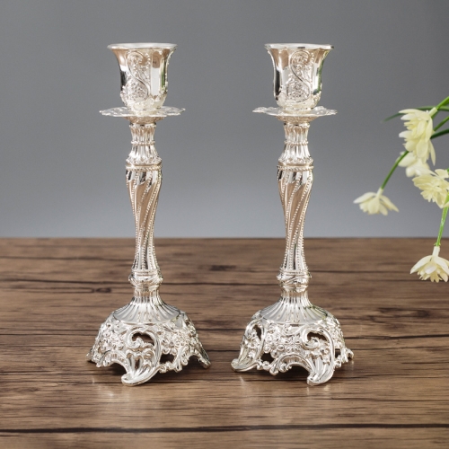 Two PCS/Set Sapphire Single Candle Light Dinner Candle Holder Decoration Wedding Candle Holder, Size:7.6X7.6X18.8cm(Silver )
Two PCS/Set Sapphire Single Candle Light Dinner Candle Holder Decoration Wedding Candle Holder, Size:7.6X7.6X18.8cm(Silver )