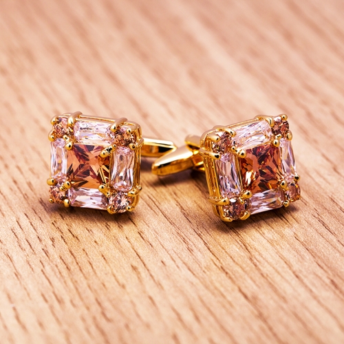 SAVOYSHI Luxury gold gemstone cufflinks men and women French cufflinks(Gold)
SAVOYSHI Luxury gold gemstone cufflinks men and women French cufflinks(Gold)