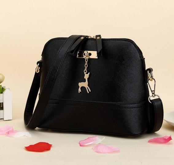 Women Shoulder Bags Messenger Bag Leather Small Shell Bag Crossbody Bag Deer Spliced Collision Color Bag(Black)
Women Shoulder Bags Messenger Bag Leather Small Shell Bag Crossbody Bag Deer Spliced Collision Color Bag(Black)