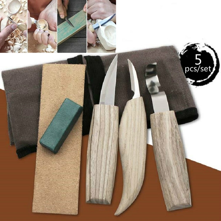 5 PCS / Set Woodworking Carving Knife Scimitar Straight Knife Hand Carving Pattern Tool
5 PCS / Set Woodworking Carving Knife Scimitar Straight Knife Hand Carving Pattern Tool