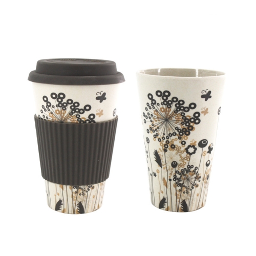 400ML Reusable Bamboo Fibre Coffee Cups Silicone Eco Friendly Travel Coffee Mugs(Gray)
400ML Reusable Bamboo Fibre Coffee Cups Silicone Eco Friendly Travel Coffee Mugs(Gray)