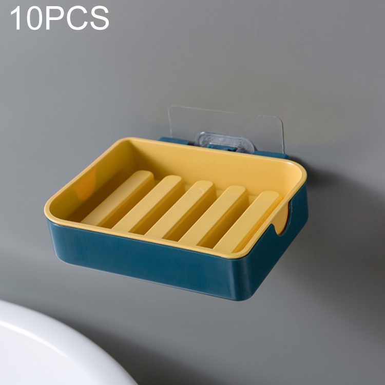 10 PCS Bathroom Soap Holder Seamless Sticky Double Drain Soap Box(Dark Blue+Ginger)
10 PCS Bathroom Soap Holder Seamless Sticky Double Drain Soap Box(Dark Blue+Ginger)