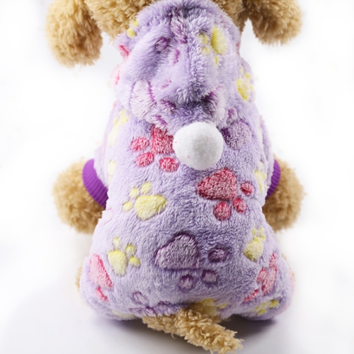 Dog Pajamas Fleece Jumpsuit Autumn Winter Dog Clothes Four legs Warm Pet Clothes, Size:S(Purple Dog Feet)
Dog Pajamas Fleece Jumpsuit Autumn Winter Dog Clothes Four legs Warm Pet Clothes, Size:S(Purple Dog Feet)