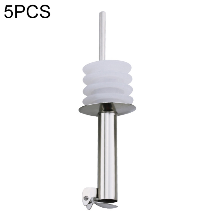 5 PCS Glass Bottle Stopper Stainless Steel Oil Stopper Silicone Stopper White Hat Automatic Cap
5 PCS Glass Bottle Stopper Stainless Steel Oil Stopper Silicone Stopper White Hat Automatic Cap