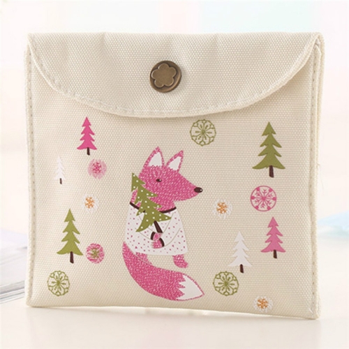 Animals Pattern Buckle Girls Diaper Sanitary Napkin Storage Canvas Bag Sanitary Pads Package Bag(White)
Animals Pattern Buckle Girls Diaper Sanitary Napkin Storage Canvas Bag Sanitary Pads Package Bag(White)