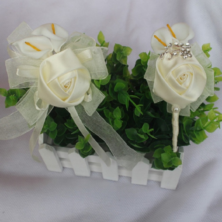 Wedding Groom Bride Boutonniere Rhinoceros Calla Brooch Wrist Flower, Style:2 Sets Of Silver
Wedding Groom Bride Boutonniere Rhinoceros Calla Brooch Wrist Flower, Style:2 Sets Of Silver