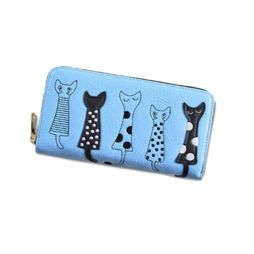 Cat Pattern Coin Purse Leisure Wallet Card Holders Handbag PU Leather Woman Wallet(Blue)
Cat Pattern Coin Purse Leisure Wallet Card Holders Handbag PU Leather Woman Wallet(Blue)