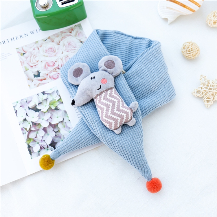 Autumn and Winter Cartoon Shape Pointed Wool Ball Cotton Warm Children Scarf, Size:75 x 7cm(Mouse+Sky Blue)
Autumn and Winter Cartoon Shape Pointed Wool Ball Cotton Warm Children Scarf, Size:75 x 7cm(Mouse+Sky Blue)