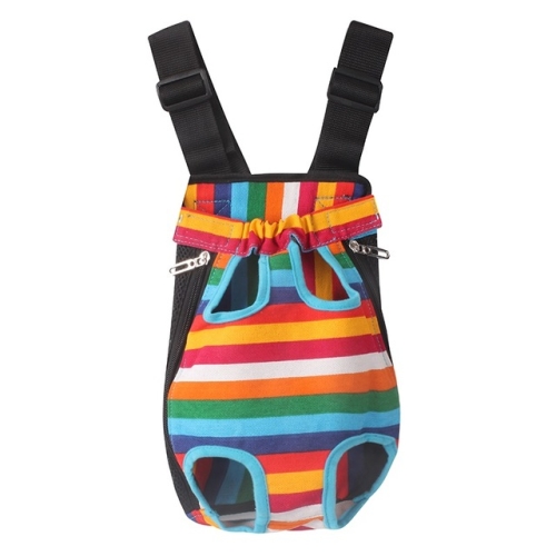Traveling Portable Pet Chest Backpack Pet Carrier Bag, Size:S(Rainbow striped)
Traveling Portable Pet Chest Backpack Pet Carrier Bag, Size:S(Rainbow striped)