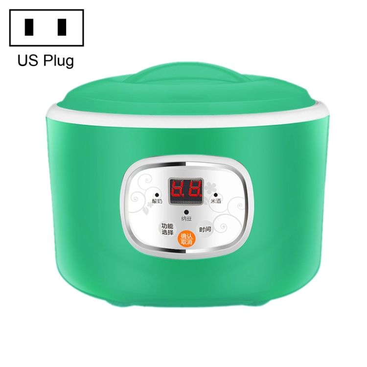 Kitchen Intelligent Timing Power Off Yogurt Machine Fully Automatic Rice Wine Natto Machine Cupping Microcomputer Fermentation Machine(Green)
Kitchen Intelligent Timing Power Off Yogurt Machine Fully Automatic Rice Wine Natto Machine Cupping Microcomputer Fermentation Machine(Green)