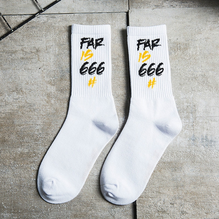 Street Skateboard Socks College Letters Sports Cotton Funny Socks, Size:One Size(White Yellow)
Street Skateboard Socks College Letters Sports Cotton Funny Socks, Size:One Size(White Yellow)