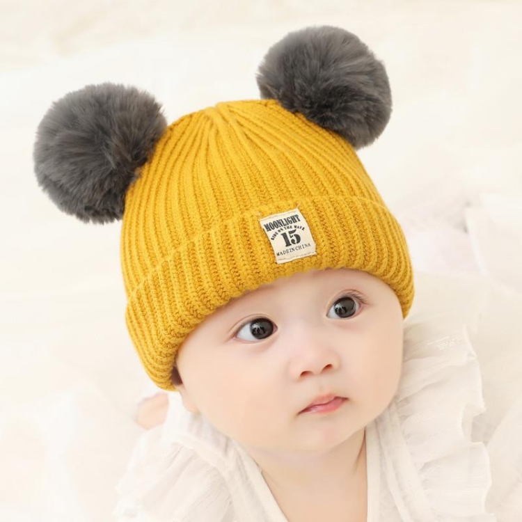 Autumn and Winter Children Cotton Double Ball Earmuffs Knitted Hat, Size:Plus Cashmere(Yellow)
Autumn and Winter Children Cotton Double Ball Earmuffs Knitted Hat, Size:Plus Cashmere(Yellow)