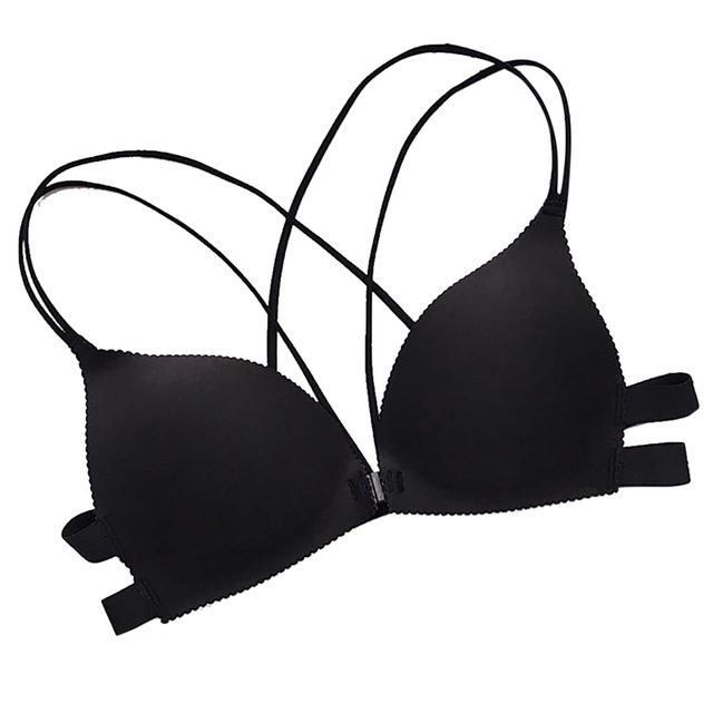Gathering No Trace No Steel Ring Bra Front Buckle Thin Comfort Female Underwear, Size:One size(Black)
Gathering No Trace No Steel Ring Bra Front Buckle Thin Comfort Female Underwear, Size:One size(Black)