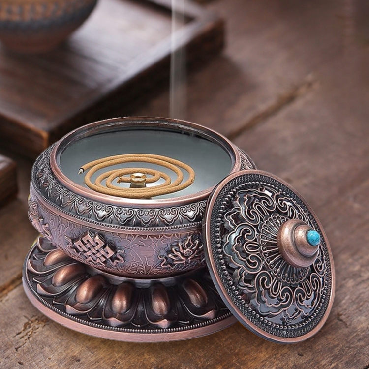 Unique Mosquito Incense Burner Mosquito Coil Holder with Metal Mesh Cover(Red Bronze)
Unique Mosquito Incense Burner Mosquito Coil Holder with Metal Mesh Cover(Red Bronze)