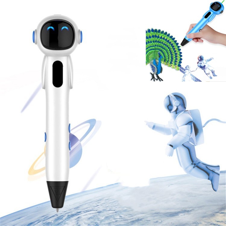 Astronaut 3D Printing Pen Low Temperature Intelligent Wireless Stereo Graffiti Painting Children 3D Brush, Battery Capacity:1000 mAH(White)
Astronaut 3D Printing Pen Low Temperature Intelligent Wireless Stereo Graffiti Painting Children 3D Brush, Battery Capacity:1000 mAH(White)