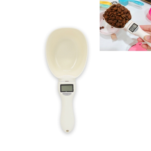 Portable Pet Food Electronic Weighing Measuring Spoon Cat Dog Food Measuring Spoon(White 250ml)
Portable Pet Food Electronic Weighing Measuring Spoon Cat Dog Food Measuring Spoon(White 250ml)