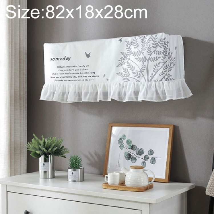 82x18x28cm Fresh Literary Chiffon Lace Bedroom Air Conditioning Dust Cover(Grey Big Tree)
82x18x28cm Fresh Literary Chiffon Lace Bedroom Air Conditioning Dust Cover(Grey Big Tree)