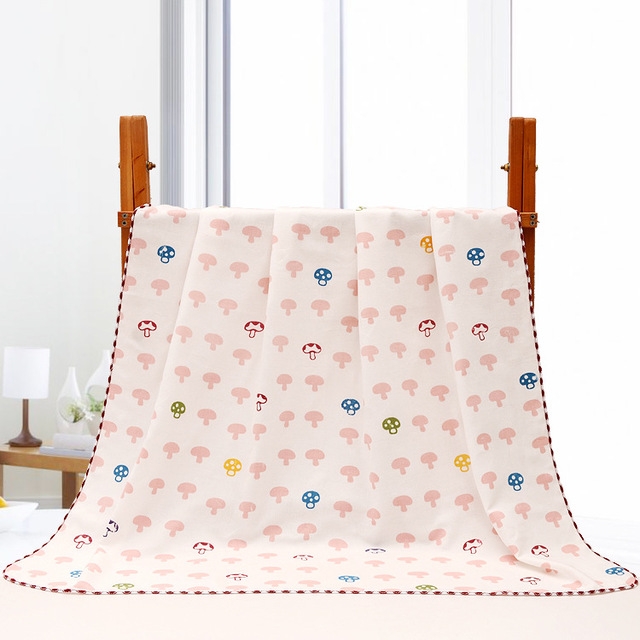 Cotton Two-Layer Gauze Newborn Blanket(Mushroom Pink)
Cotton Two-Layer Gauze Newborn Blanket(Mushroom Pink)