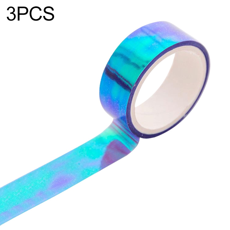 3 PCS Creative Laser Washi Tape Rainbow Color Scrapbooking Masking Tape DIY Sticker Party Decorations School Office Stationery(Purple)
3 PCS Creative Laser Washi Tape Rainbow Color Scrapbooking Masking Tape DIY Sticker Party Decorations School Office Stationery(Purple)