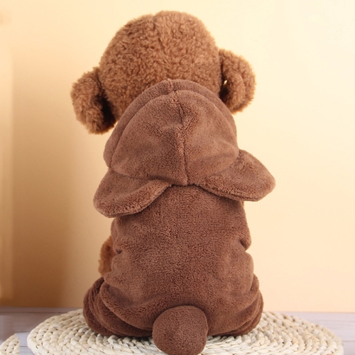 Autumn and Winter Plus Velvet Warm Hooded Plush Cute Pet Four-legged Clothes, Size: S(Brown)
Autumn and Winter Plus Velvet Warm Hooded Plush Cute Pet Four-legged Clothes, Size: S(Brown)