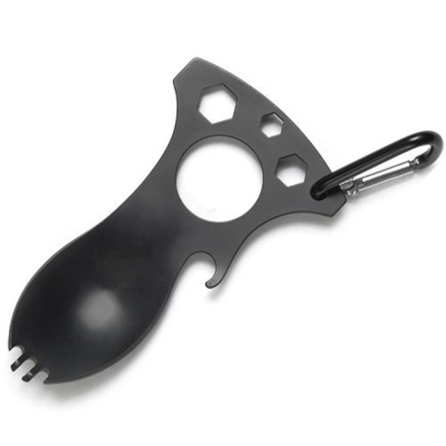 5 PCS Outdoor Multifunctional Camping Spoon Stainless Steel Tableware Portable Picnic Tableware Fork And Spoon(Black)
5 PCS Outdoor Multifunctional Camping Spoon Stainless Steel Tableware Portable Picnic Tableware Fork And Spoon(Black)