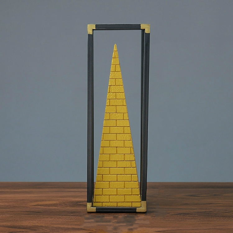 Resin Crafts Pyramid Model Ornaments Home Porch Study Desk Furnishings, Size: Large 
Resin Crafts Pyramid Model Ornaments Home Porch Study Desk Furnishings, Size: Large